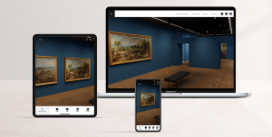Image of an exhibition on Vortic shown across different devices
